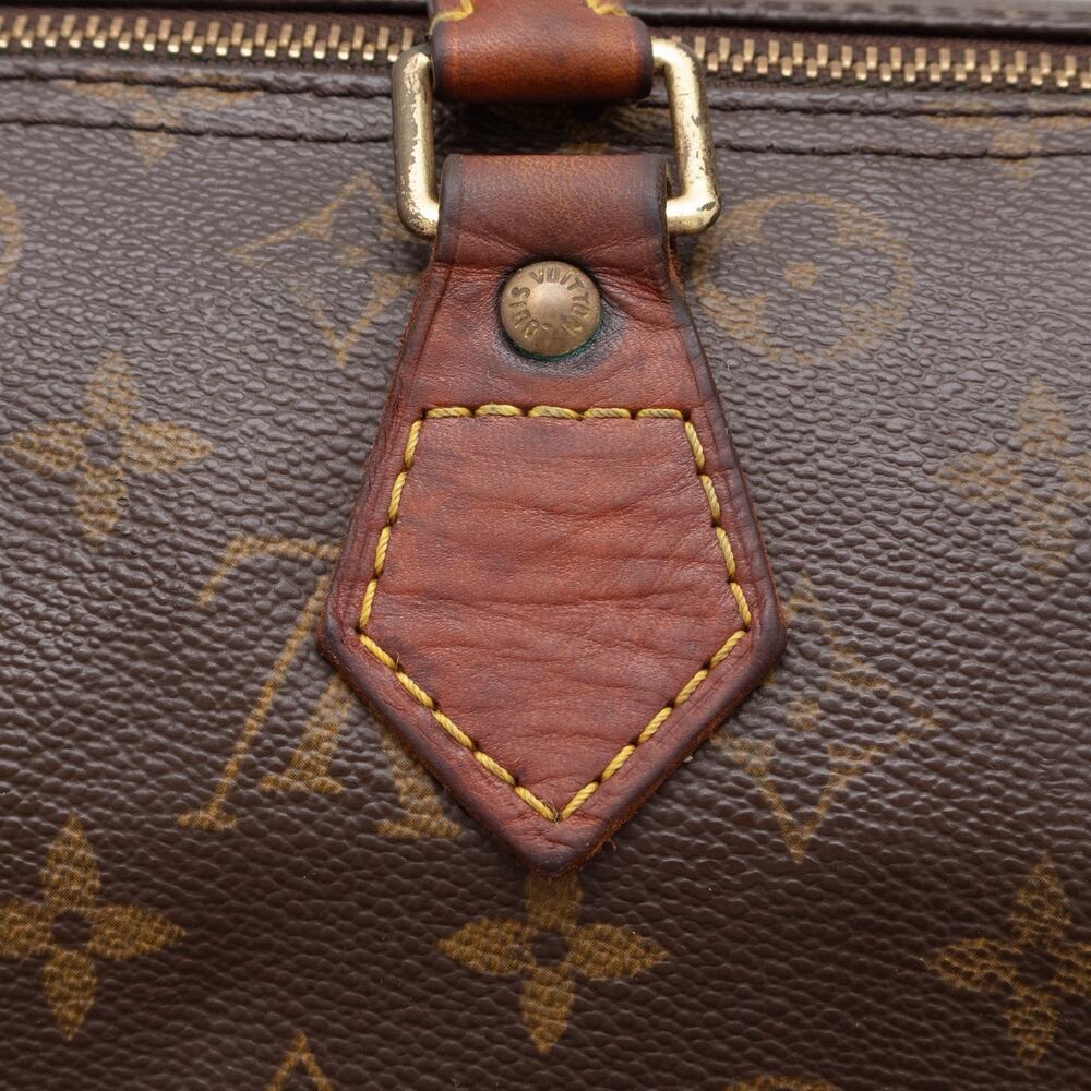 LOUIS VUITTON Vintage Brown Monogram Speedy 30 Hand Bag M41526 - Picture 13 of 16